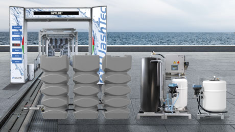 Sistema AquaPur Modular para túneles de lavado cortos